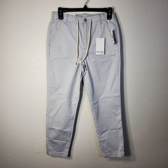 Kensie Pants - Kensie Womens Size 0/25 Girlfriend Style Joggers Light Gray Casual Pants